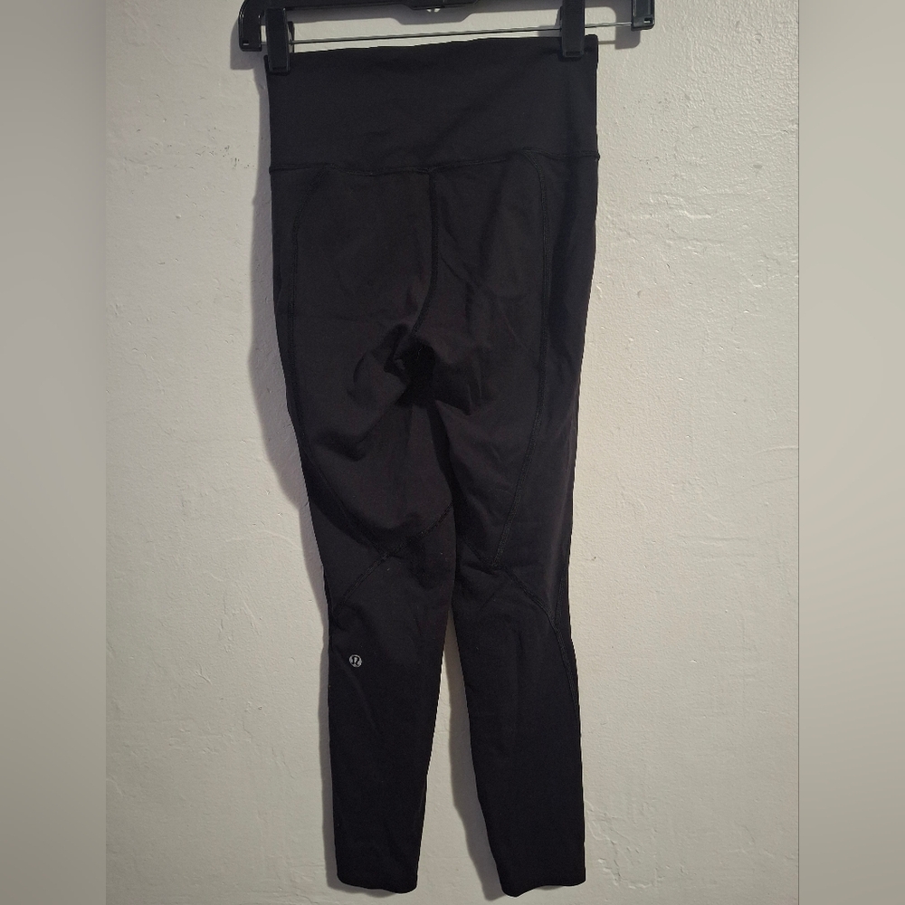 Black Lululemon Leggings Size 4.